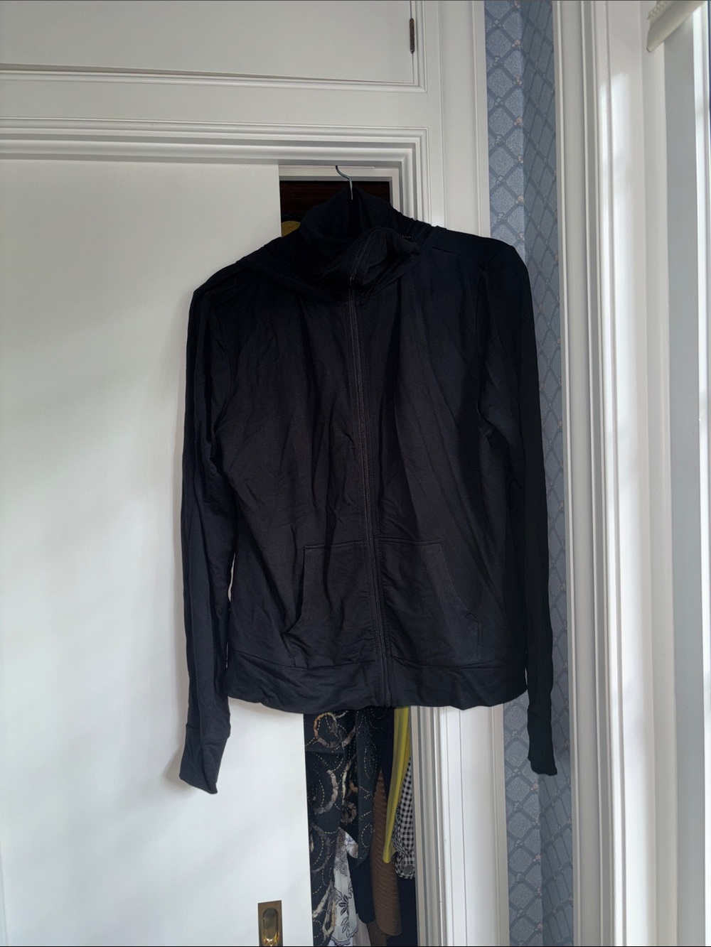 Attitudes by Renee Zip-Up Hoodie Jacket - Deep Black